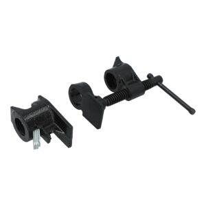 Ace Adjustable Pipe Clamp Set Black 127mm